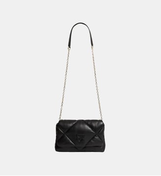 sac porté travers en cuir matelassé - le fanny - Gerard Darel - Noir