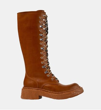Botte haute Vamonos cuir - Camperlab - Marron cafe