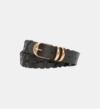 Ceinture en Cuir Tressé - Vanessa Bruno - Noir
