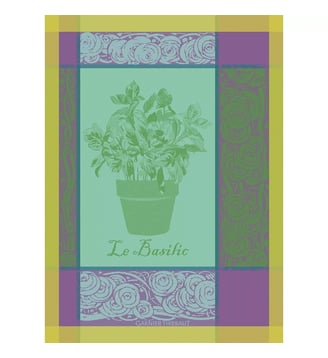 Torchon pur coton - Garnier Thiebaut - Purple