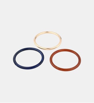 Set de 3 joncs bleu, marron et doré Balaboosté