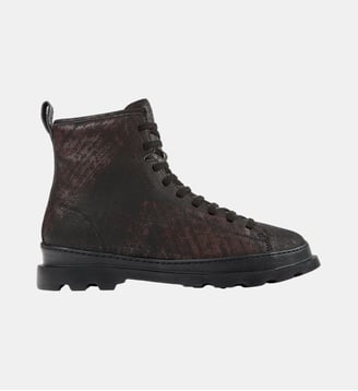 Bottines Brutus cuir - Camper - Noir marron