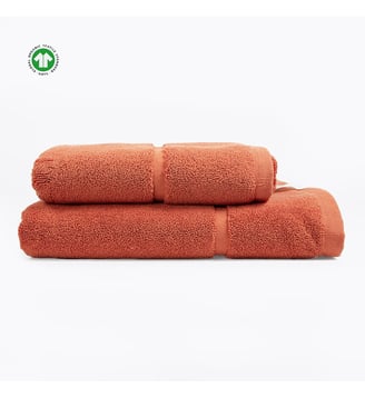 Tapis de bain en coton BIO - ORGANIC - Bath Bazaar - Orange