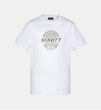 T-shirt imprimé - Schott - Blanc