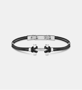 Bracelet cordon Amarrage Noir BH20ABNR-PAR - Herbelin - Noir et argenté