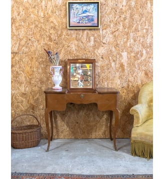 Coiffeuse en bois Louise N°289- Produit chiné - Debongout - Bois clair