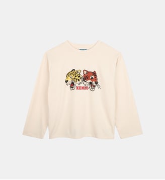 Tee-shirt manches longues - Kenzo Kids - Pale trench