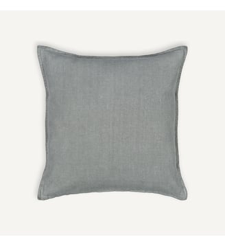 Housse de coussin lin épais - AM.PM - Gris foncé