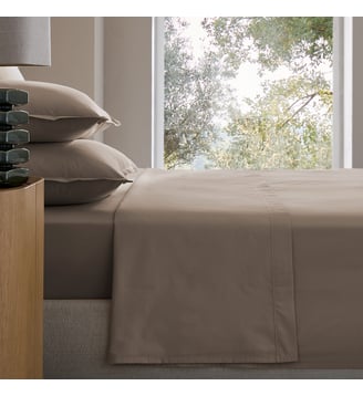 Drap plat en percale de coton 120 fils AM.PM