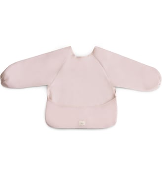 Bavoir à manches - Mushie - Rose