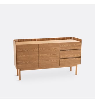Buffet 2 portes 3 tiroirs - La Redoute Interieurs - Chêne