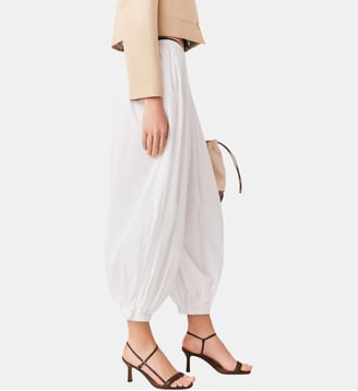 Pantalon sarouel en coton - Maje - Blanc