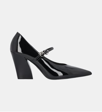 Escarpins style babies à logo love birds - Pinko - Limousine noire