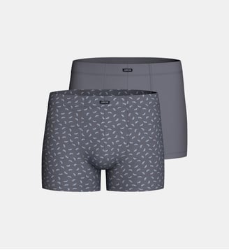 Pack de 2 Boxers d'homme en Lyocell - Impetus - Gris