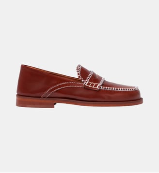 Mocassins cuir lisse - Claudie Pierlot - Acajou