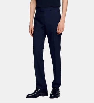Pantalon de costume en laine Sandro