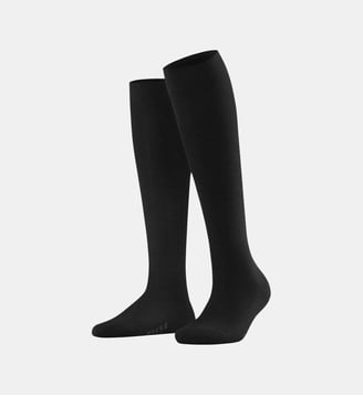 Mi-Bas Family Coton - Falke - Noir intense