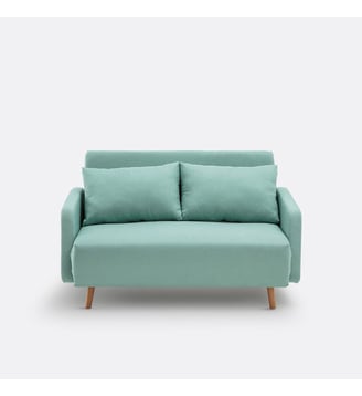 Canapé convertible tissu texturé 2 places - La Redoute Interieurs - Céladon