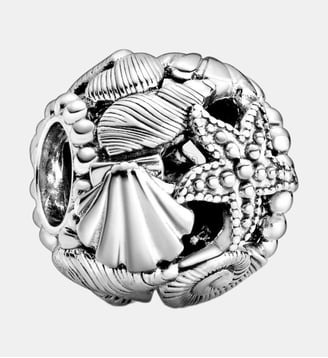 Charm Étoile de mer, Coquillages & Cœurs Ajouré - Pandora - Argenté