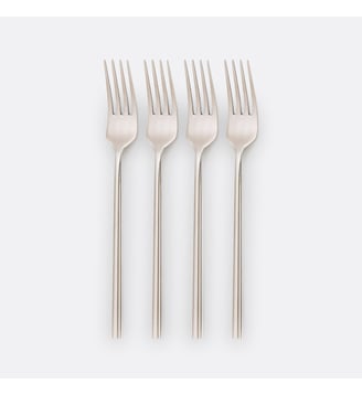 Lot de 4 fourchettes inox - La Redoute Interieurs - Inox