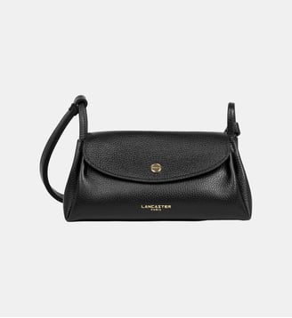 Sac trotteur Accordéon Double en cuir - Lancaster - Noir