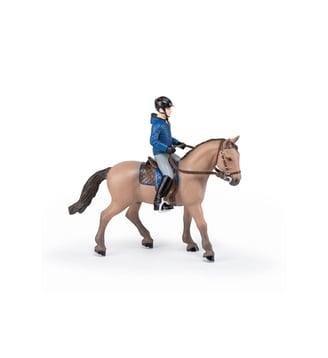 Cheval de promenade et son cavalier - Papo - Multicolore