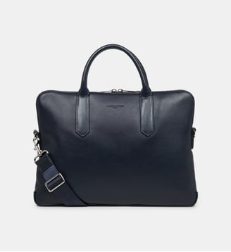 Porte documents Milano Gentlemen en cuir - Lancaster - Bleu