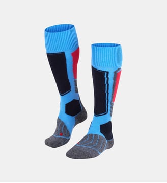 Mi-Bas SK1 Comfort Laine - Falke - Bleu