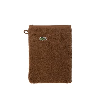 Gant de toilette  en coton - Lacoste Home - Camel