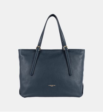 Sac cabas épaule Dune en cuir - Lancaster - Bleu foncé
