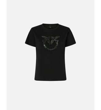 T-shirt à logo bijou love birds Pinko