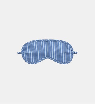 Masque de nuit  en popeline de coton - Laurence Tavernier - Bleu