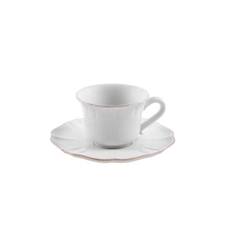 Tasse à Thé et Soucoupe Impressions - Costa Nova - White