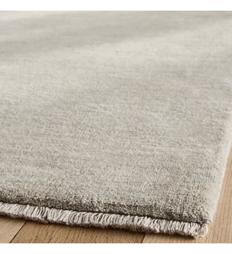 Tapis laine nouée main - AM.PM - Gris clair