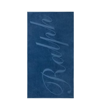 Serviette de plage  en coton - Ralph Lauren Home - Jewelblue