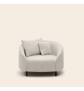 Fauteuil  Revêtement en tissu texturé Madura