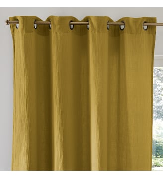 Rideau gaze de coton, oeillets - La Redoute Interieurs - Multicolore