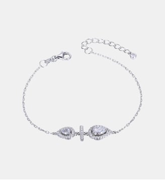 Bracelet chaîne Infini Poire Argenté GB1258-W-PAR Gena