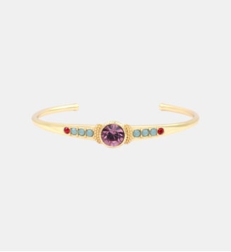 Bracelet jonc   - Traviata - Satellite - Vert et rose