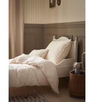 Housse de couette gaze de coton biologique "Junior" - Cyrillus - Blanc
