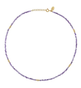 Collier doré améthyste - JERI Caroline Najman