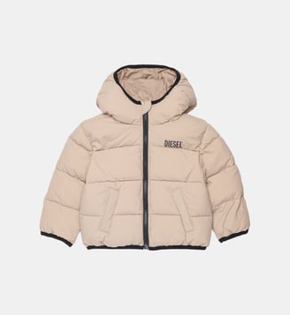 Veste matelassée avec logo imprimé - Diesel Kids - Sable