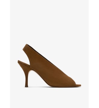 Tino - Sandales En Cuir Velours Datte - Parallèle - Datte