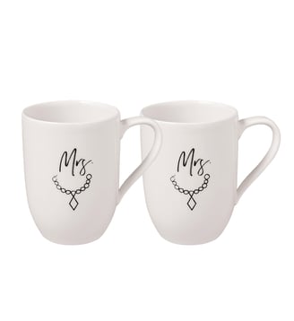 Ensemble de tasses Mrs and Mrs, 2 pcs - Villeroy & Boch - Blanc