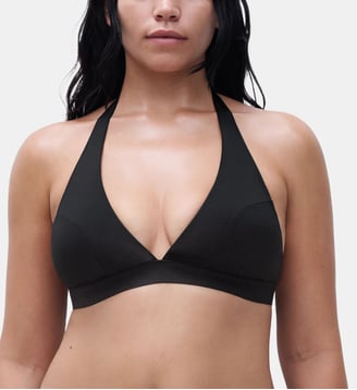 Haut de maillot de bain sans armature triangle coques spacer amovibles - Chantelle - Noir
