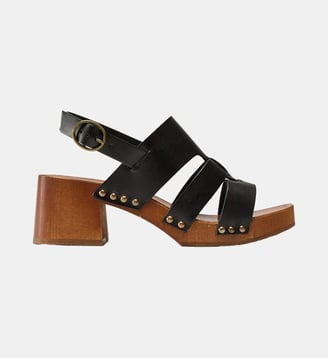 Sandales à talons Opunti - Odaje - Noir