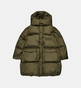 Longue veste matelassée avec poches - MM6 Maison Margiela - Kaki