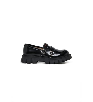 Mocassins en cuir véritable - Marni - Noir