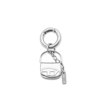 Breloque en métal avec mini breloque 1DR - Diesel - Gris argente
