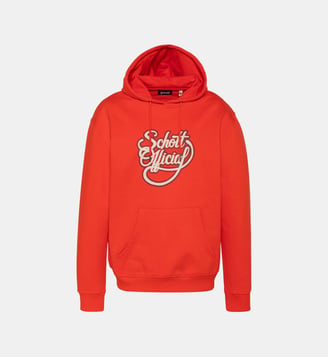 Sweatshirt à capuche imprimé Schott Official - Schott - Orange